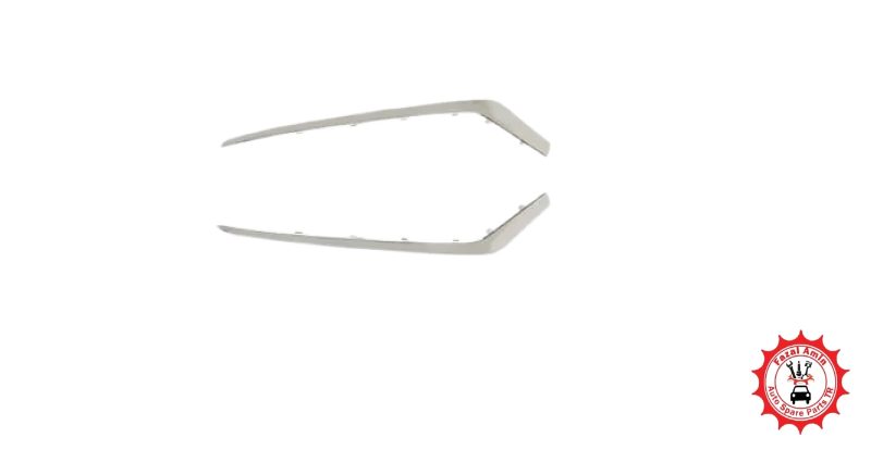 Hyundai Sonata 2018-2019 Front Bumper Down Side Moulding Chrome